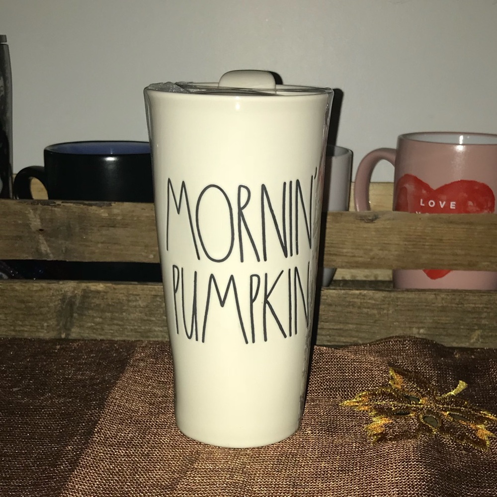 Rae Dunn Travel Mug - Morning Pumpkin